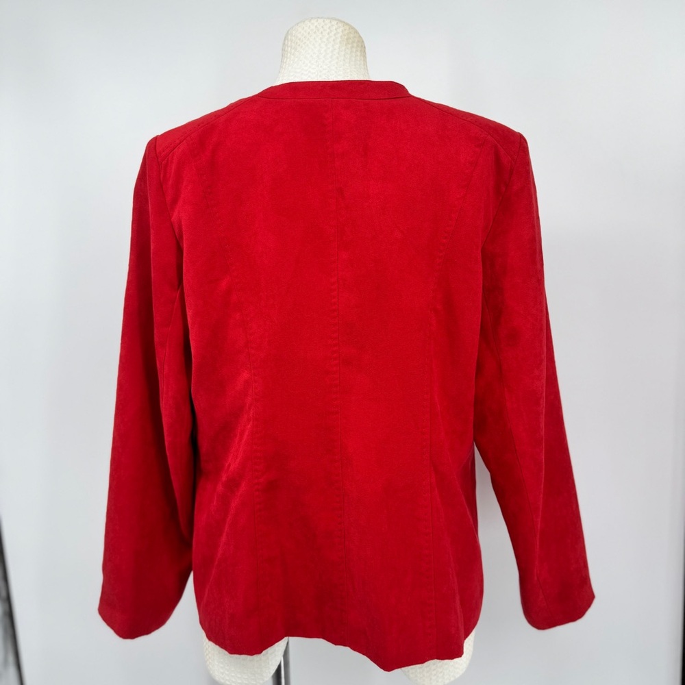 Kim Rogers Red Zippered Jacket - Picture 6 of 9